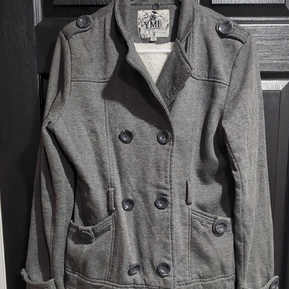 YMI Youth Gray Double-Breasted Jacket